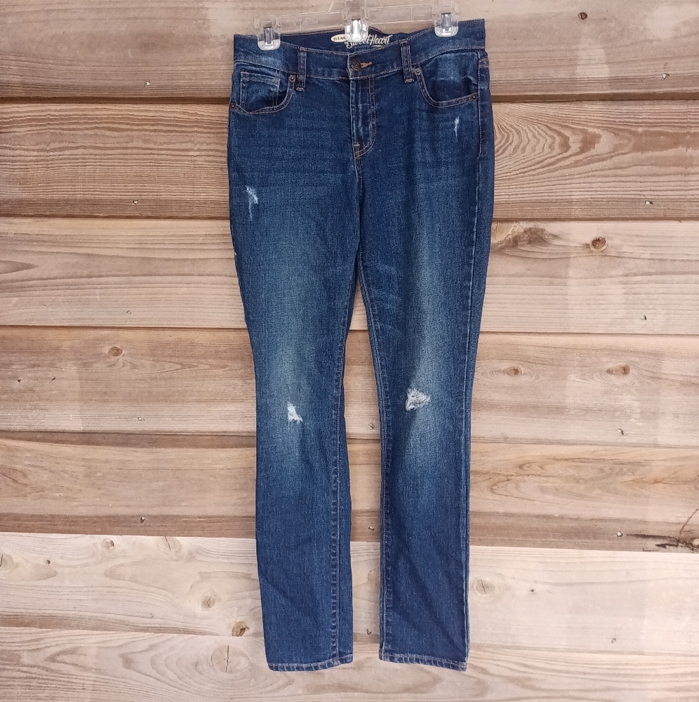 Old Navy Sweetheart Distressed Denim Jeans